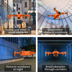 Квадрокоптер LYZRC L900 Pro Max Orange — складний GPS-дрон з 4K камерою, БК моторами, FPV, уникненням перешкод, до 28 хвилин польоту, дальністю до 1200 м, кейс. Photo 3